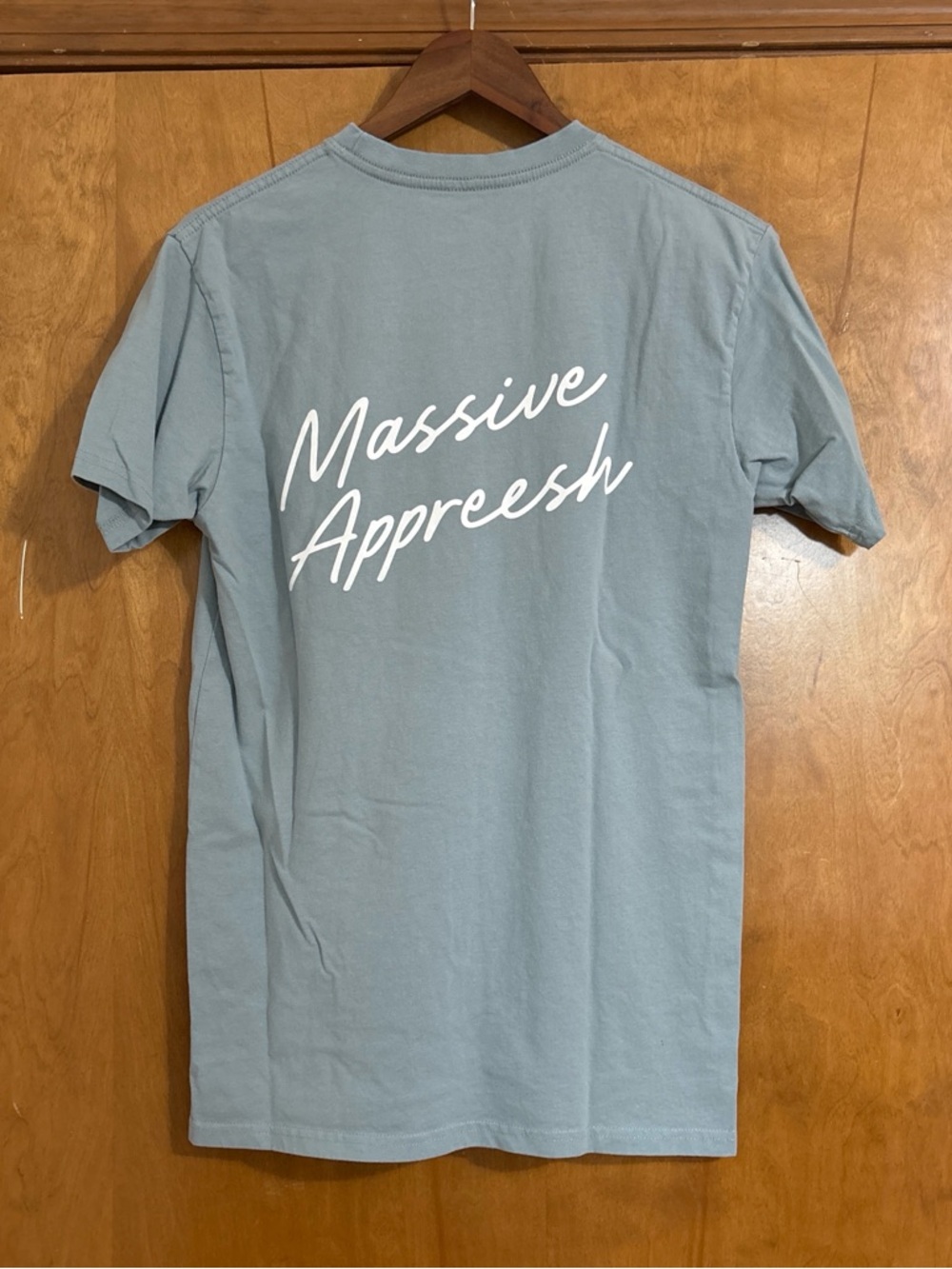 Men's Light Blue Graphic Tee